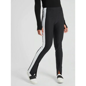 Athleta Interstellar Colorblock Tights Size XL Black White